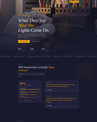 Franchise Electrician & Multi-Location Electrical Website Template