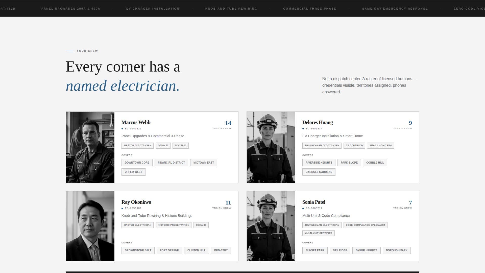 Circuit - Trusted Electrician Landing Page Template