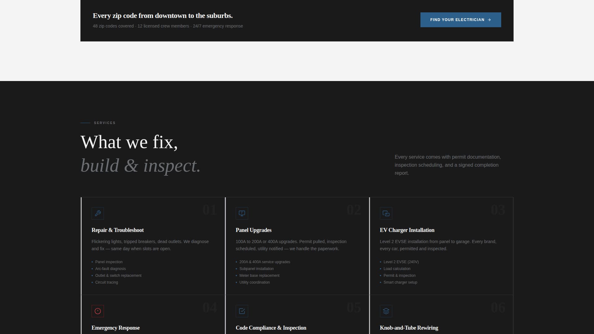 Circuit - Trusted Electrician Landing Page Template