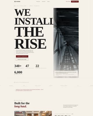 Ascend - Authoritative Elevator Landing Page Template