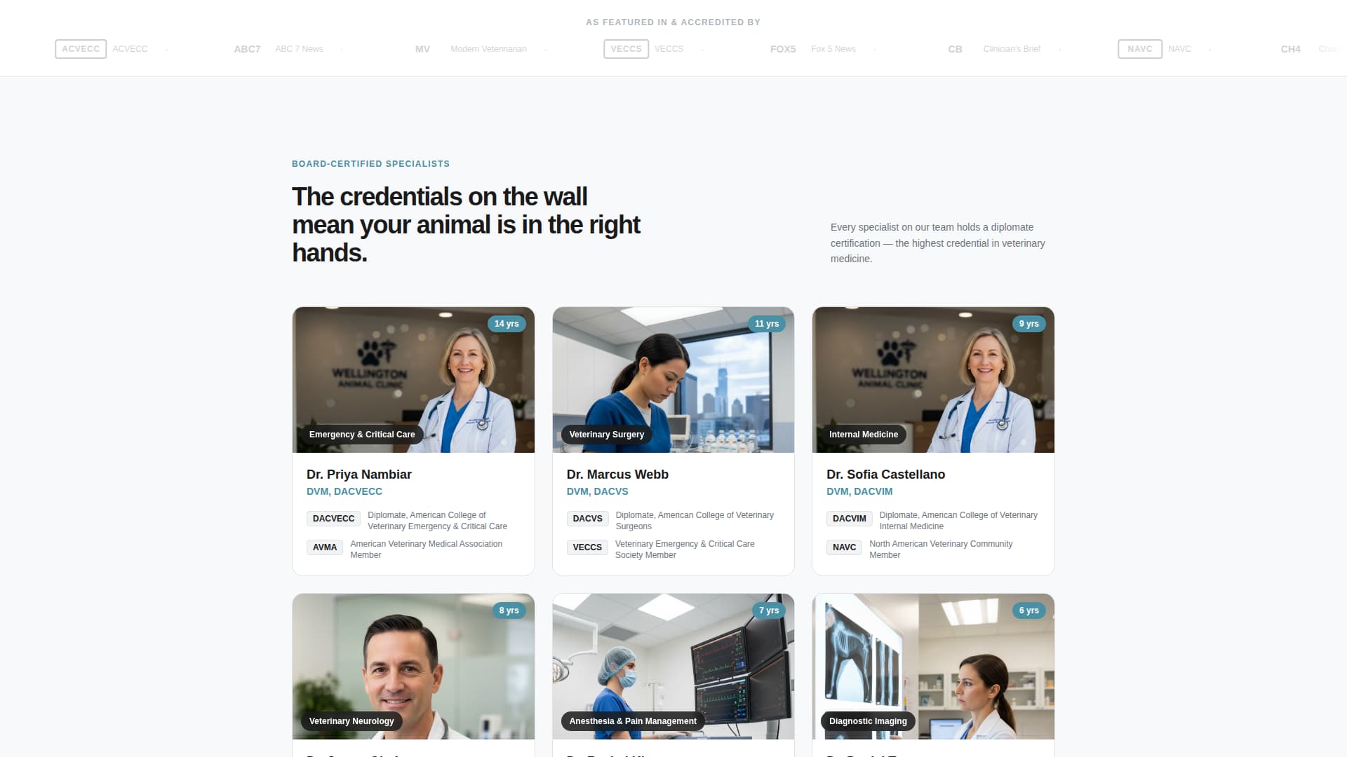 Rescue — Emergency Pet Hospital Landing Page Template