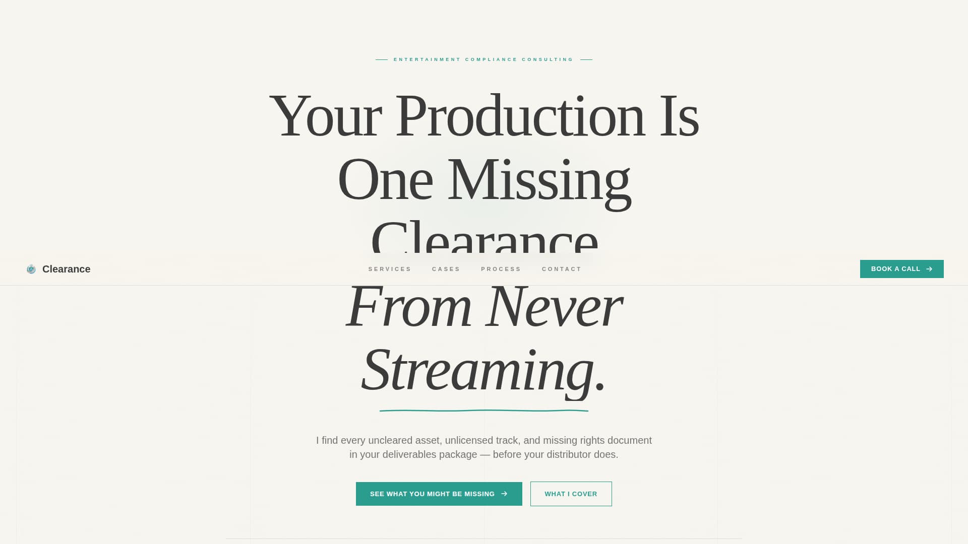 Clearance - Trusted Compliance Landing Page Template