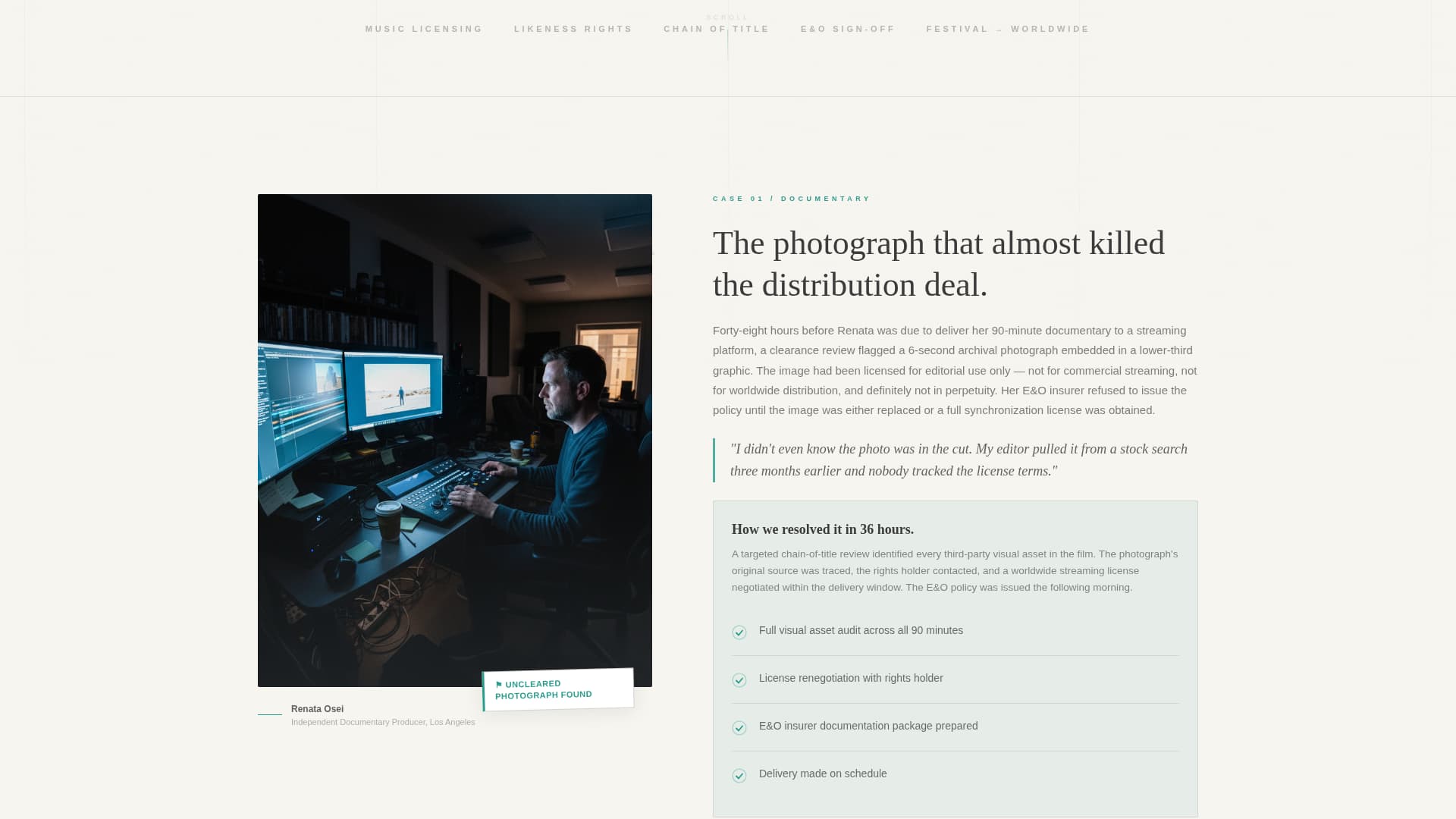 Clearance - Trusted Compliance Landing Page Template
