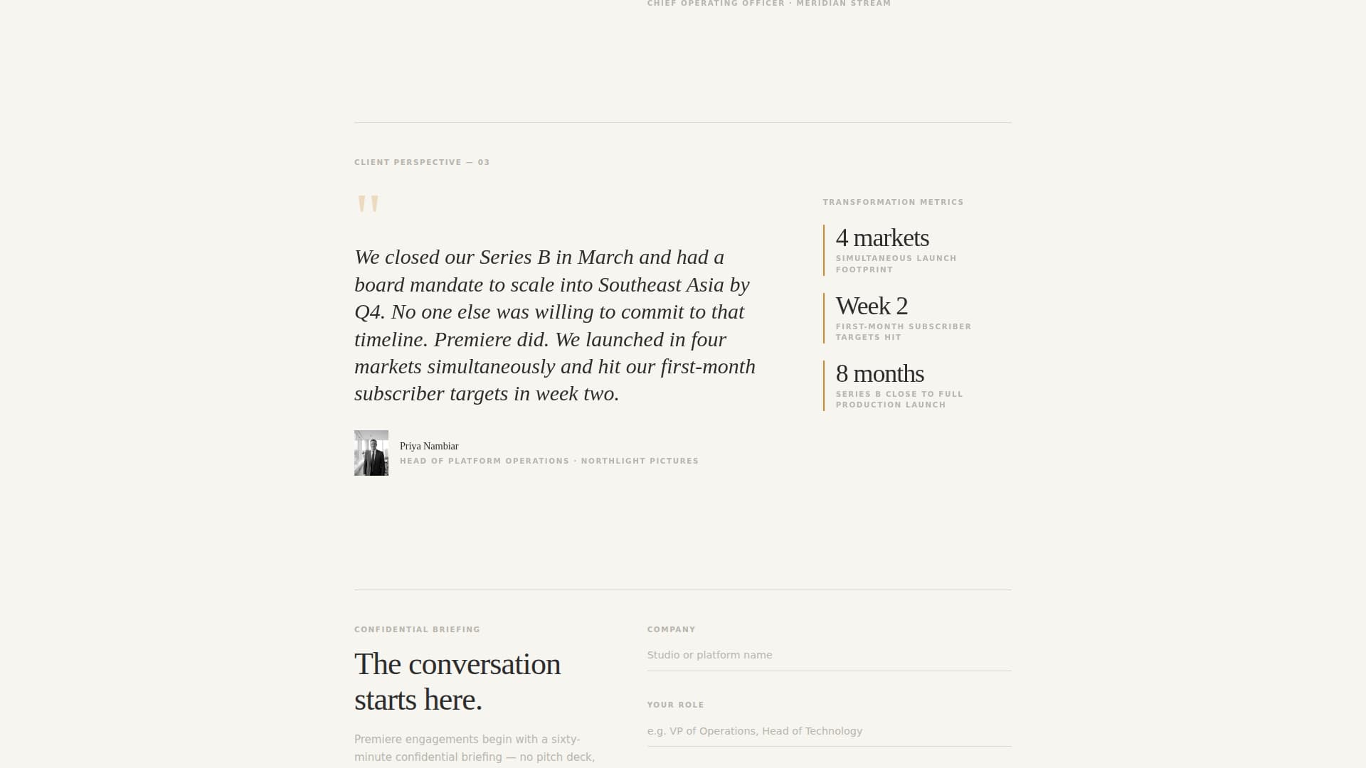 Entertainment Consulting Reviews Website Template