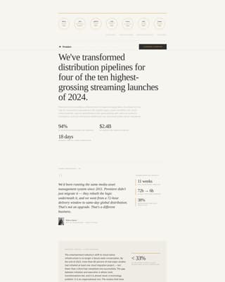 Entertainment Consulting Reviews Website Template