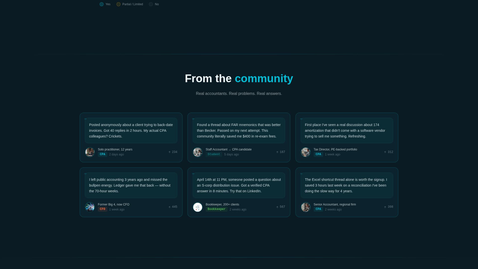 Accounting - Premium Community Landing Page Template