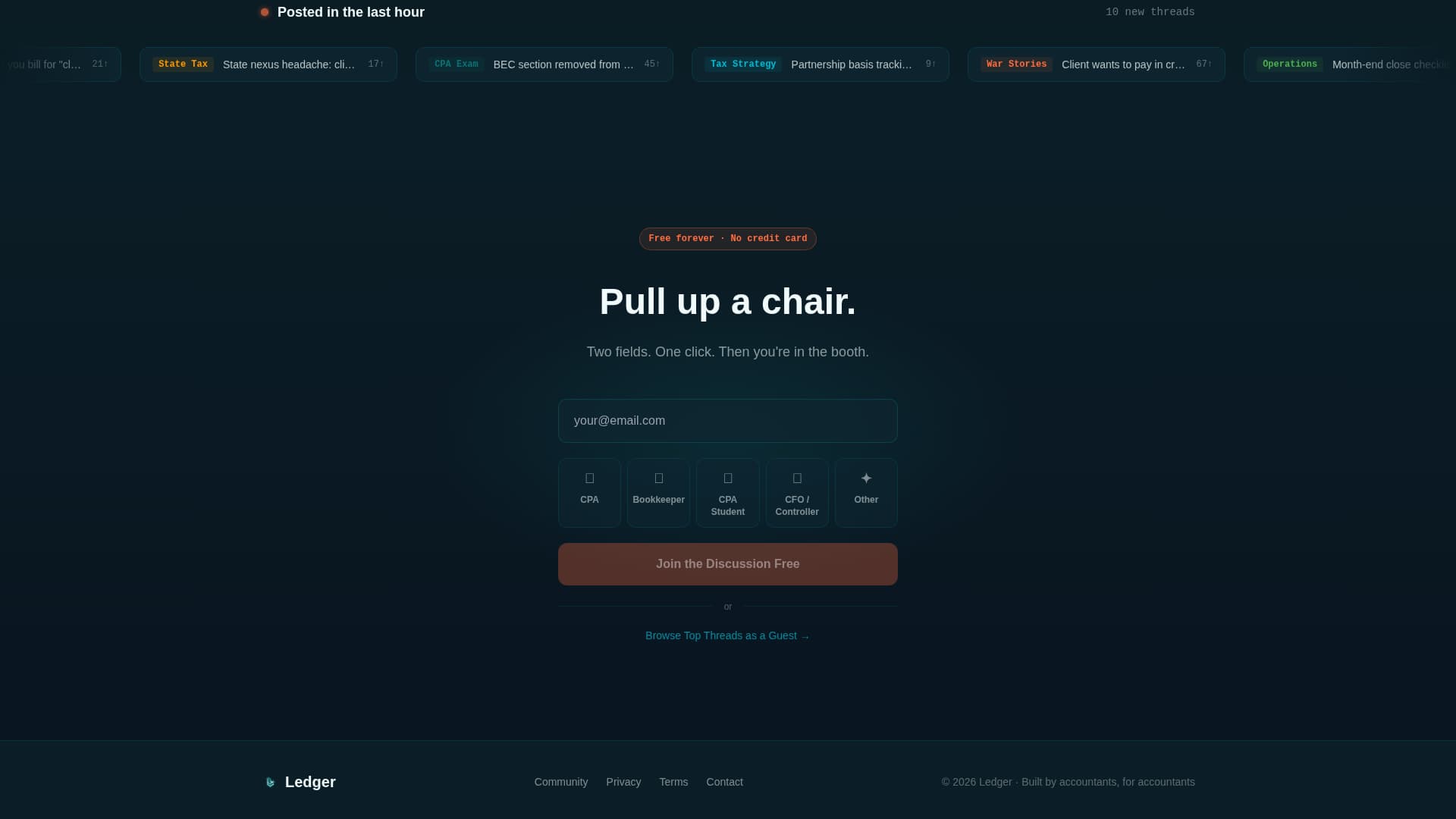 Accounting - Premium Community Landing Page Template