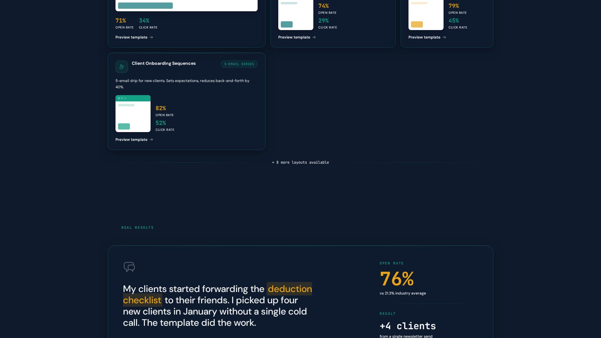 Accounting Digital Presence Specialist Professional Website Template