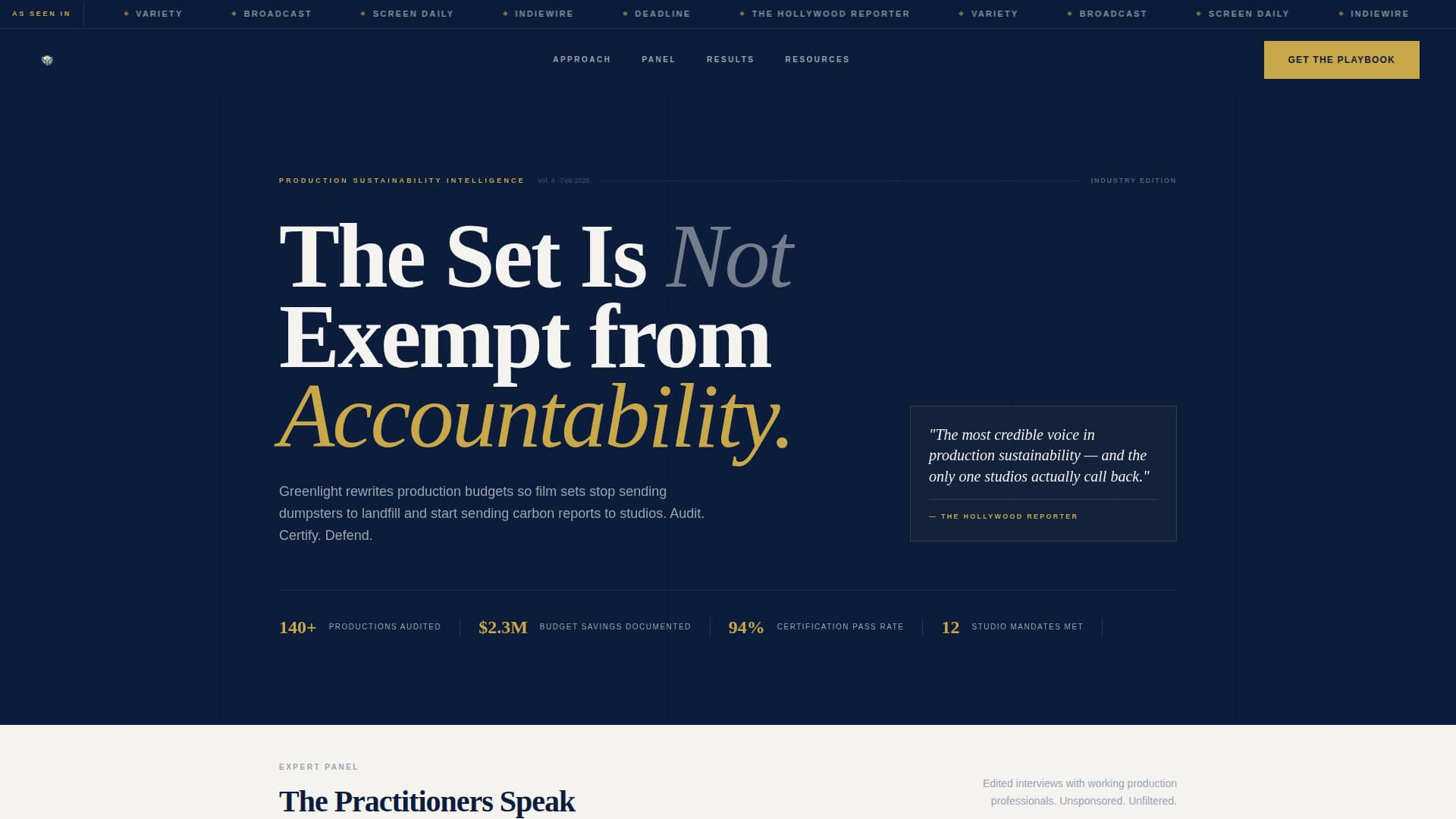 Greenlight - Authoritative Sustainability Landing Page Template
