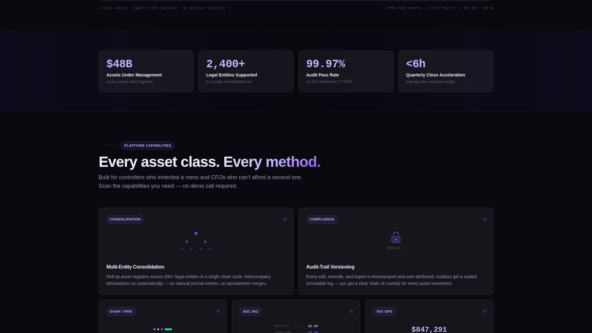 Ledger - Forensic Accounting Landing Page Template