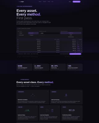 Ledger - Forensic Accounting Landing Page Template