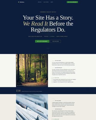 Sitestory - Authoritative Environmental Landing Page Template