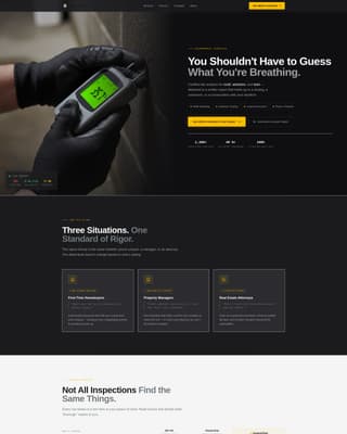 Assess — Expert Home Inspection Landing Page Template