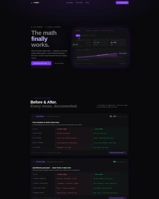 Ledger - Investorready Accounting Landing Page Template