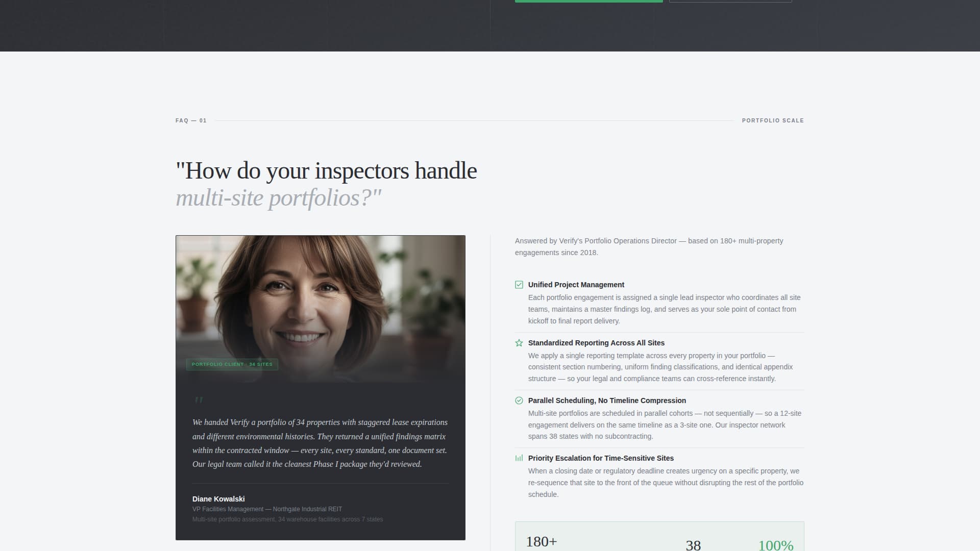 Verify - Precision Environmental Landing Page Template