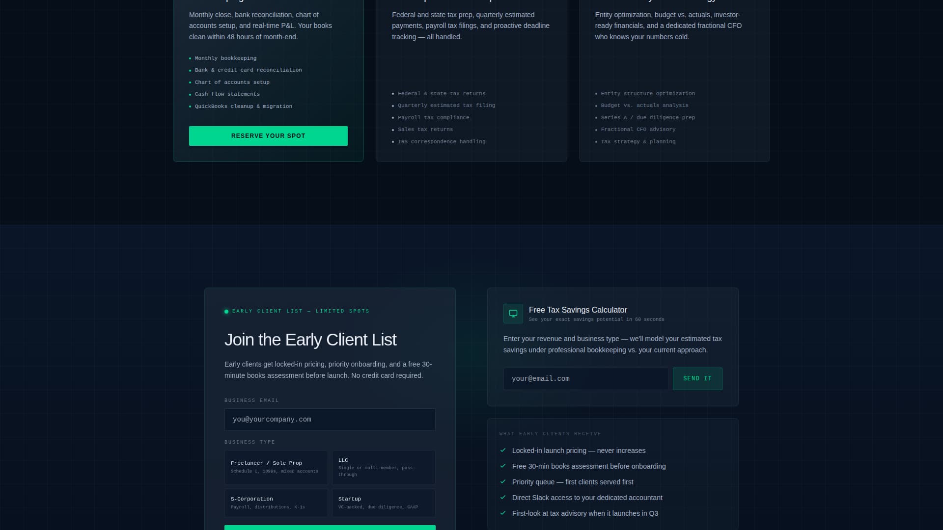 Accounting Firm Booking Website Template