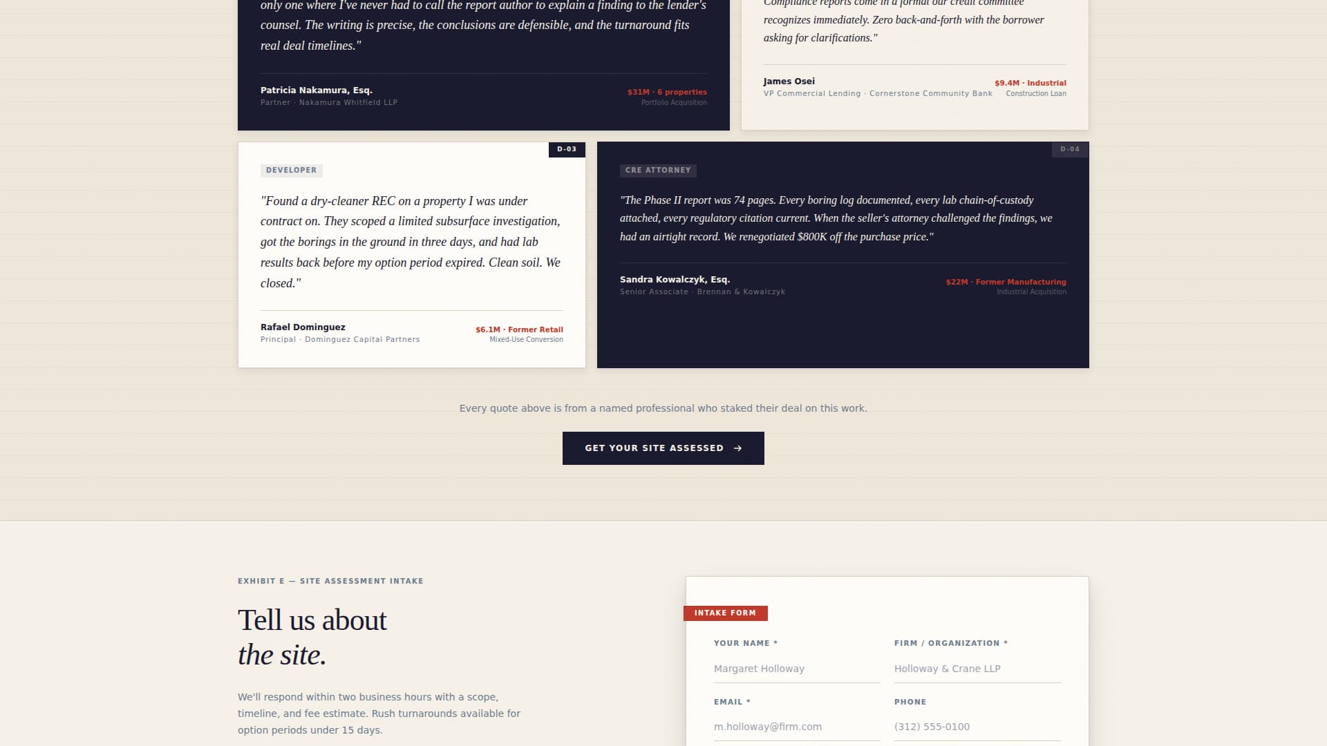 Environmental - Premium Site Landing Page Template