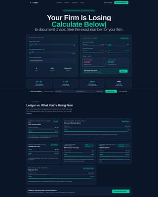 Accounting Firm Software Booking Website Template