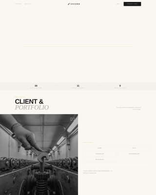 Ascend - Editorial Escalator Landing Page Template