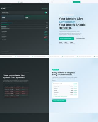 Ledger - Powerful Nonprofit Landing Page Template