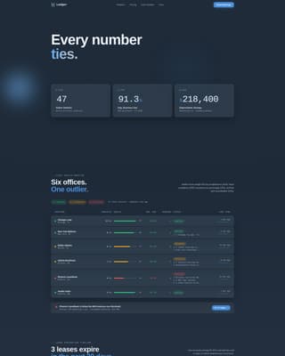 Ledger - Precision Fleet Landing Page Template