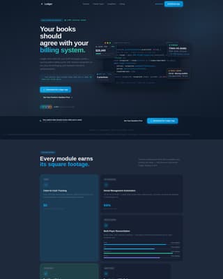 Ledger - Powerful Healthcareaccounting Landing Page Template