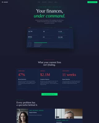 Harmony — Streamlined Bookkeeping Landing Page Template