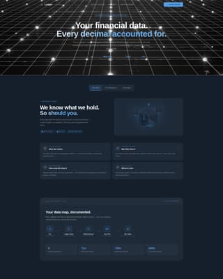 Ledger - Secure Accounting Landing Page Template