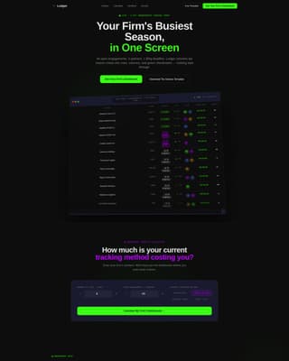 Ledger - Powerful Accountingfirm Landing Page Template