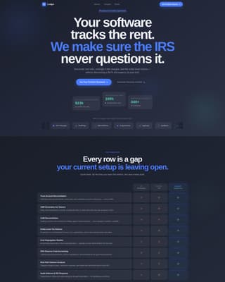 Ledger - Powerful Propertyaccounting Landing Page Template