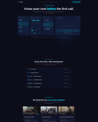 Ledger - Transparent Accounting Landing Page Template