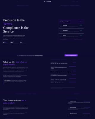 Ledger - Precision Accounting Landing Page Template