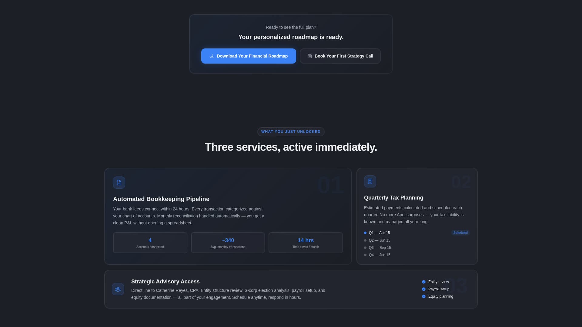 Forge — Mission-Driven Accounting Landing Page Template