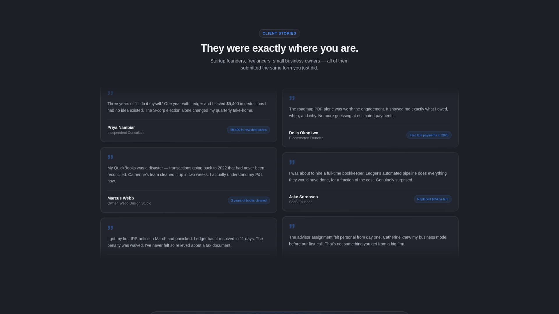 Forge — Mission-Driven Accounting Landing Page Template
