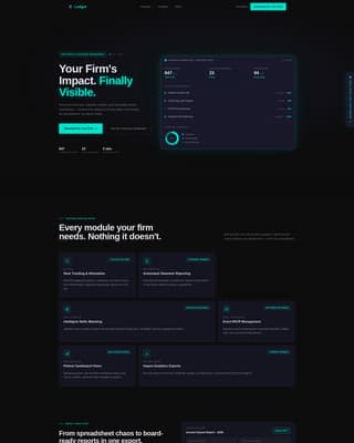 Ledger - Powerful Volunteermanagement Landing Page Template