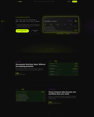 Ledger - Automated Accountingfirm Landing Page Template