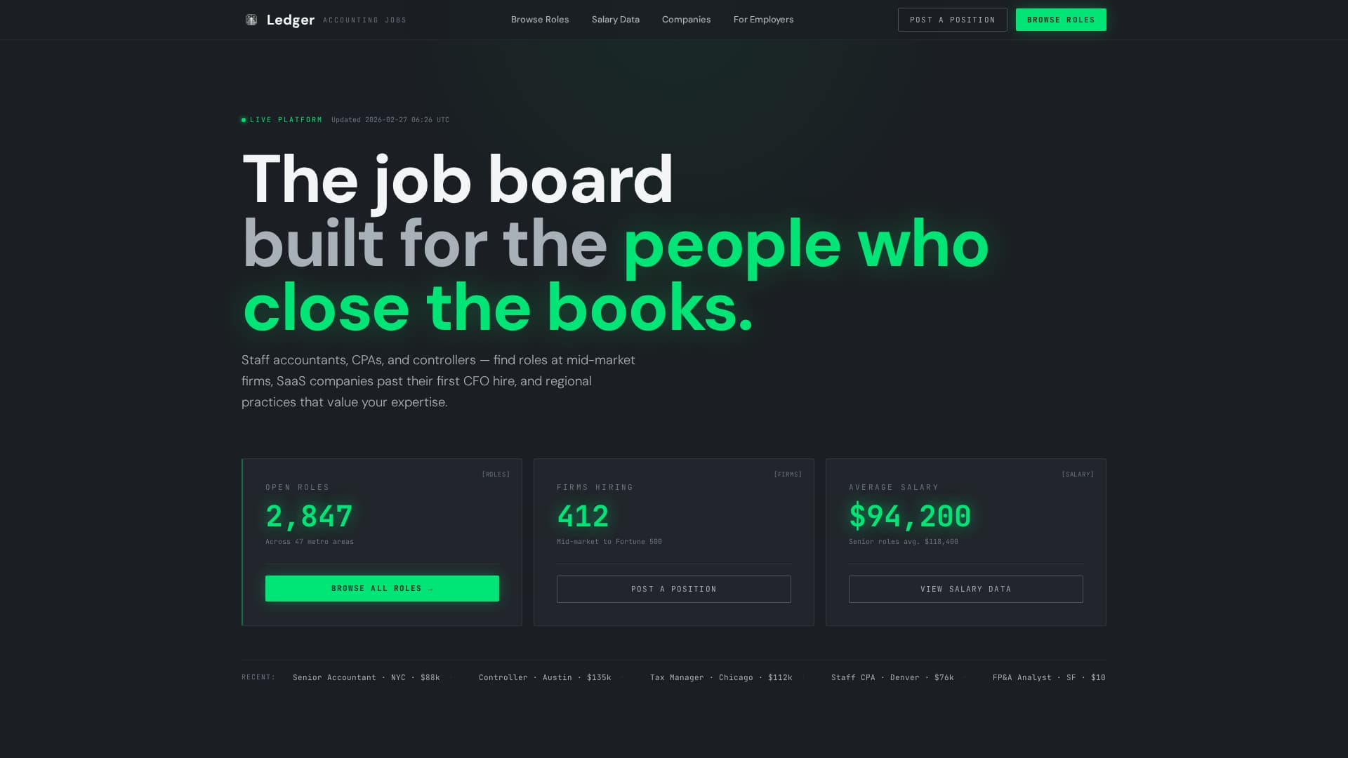 Journal — Trusted Accounting Firm Landing Page Template