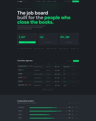 Ledger - Dynamic Accounting Landing Page Template