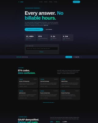 Ledger - Powerful Accounting Landing Page Template