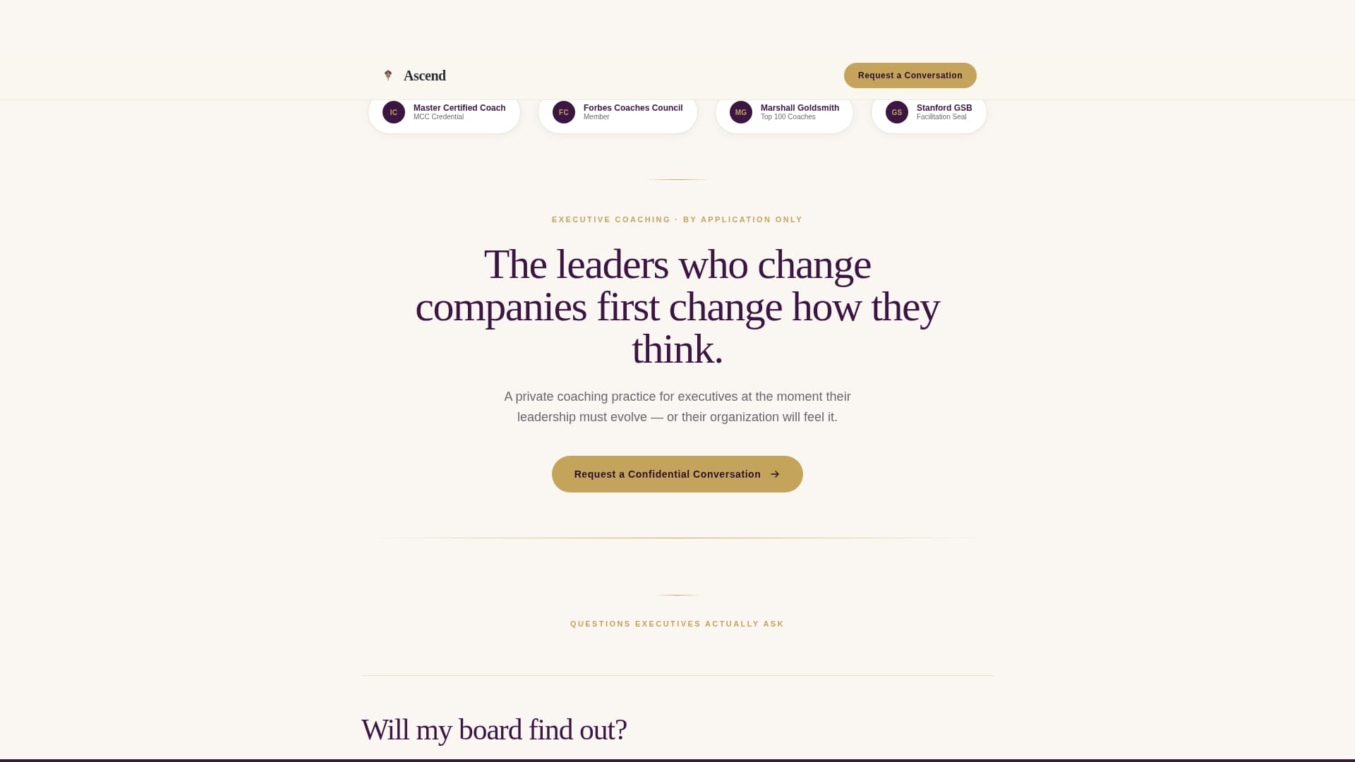 Business Coaching & Mentoring FAQ Website Template