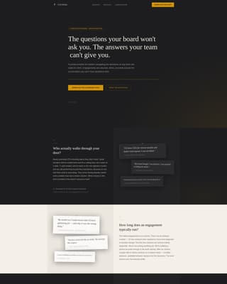 Executive Coach FAQ Website Template