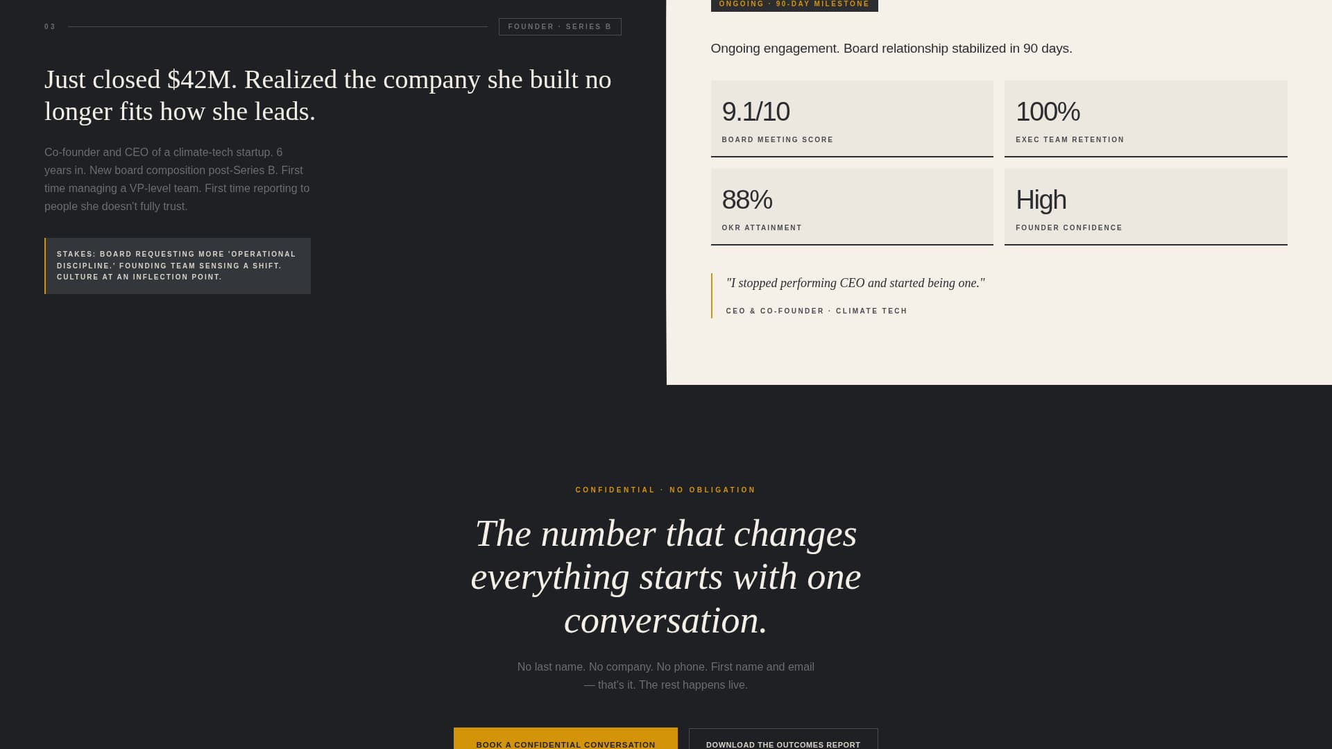 Executive Coach Booking Website Template
