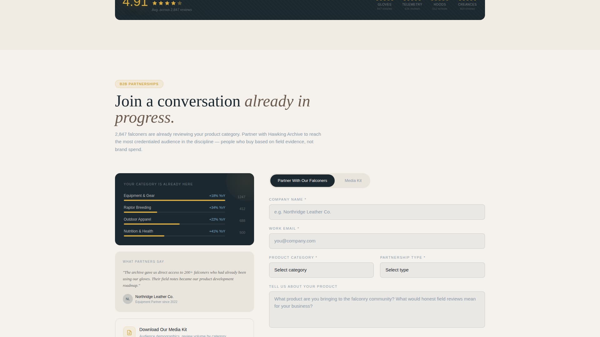 Falconer Reviews Website Template