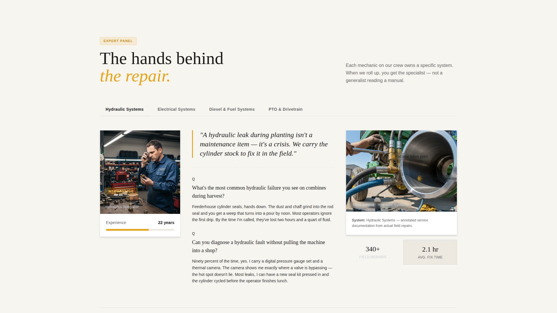 Farm Equipment Mechanic Business Reviews Website Template