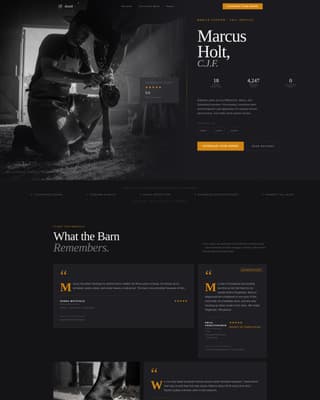 Forge — Skilled Farrier Services Landing Page Template