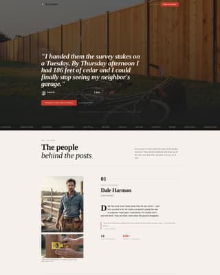 Perimeter — Licensed Vinyl Fencing Landing Page Template