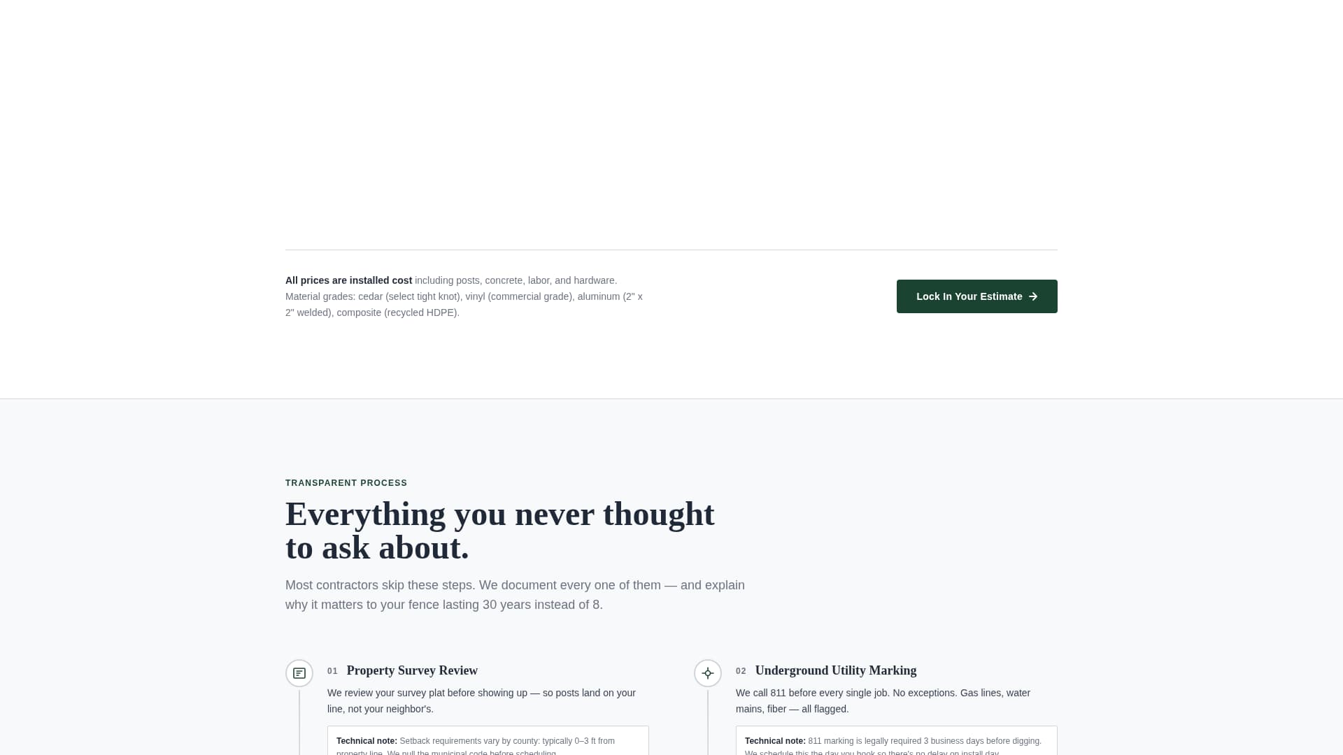 Fence Installer Marketing Specialist Booking Website Template