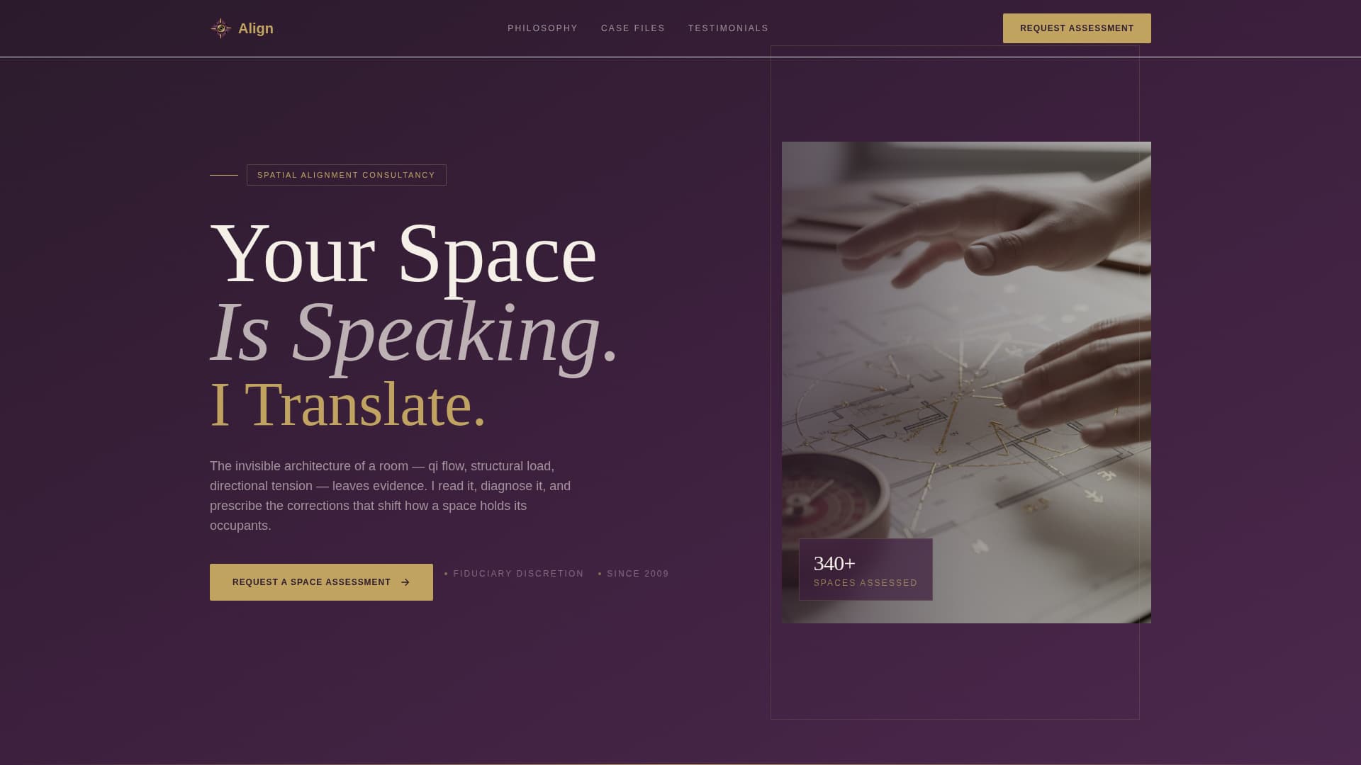 Harmonize — Expert Feng Shui Consultation Landing Page Template