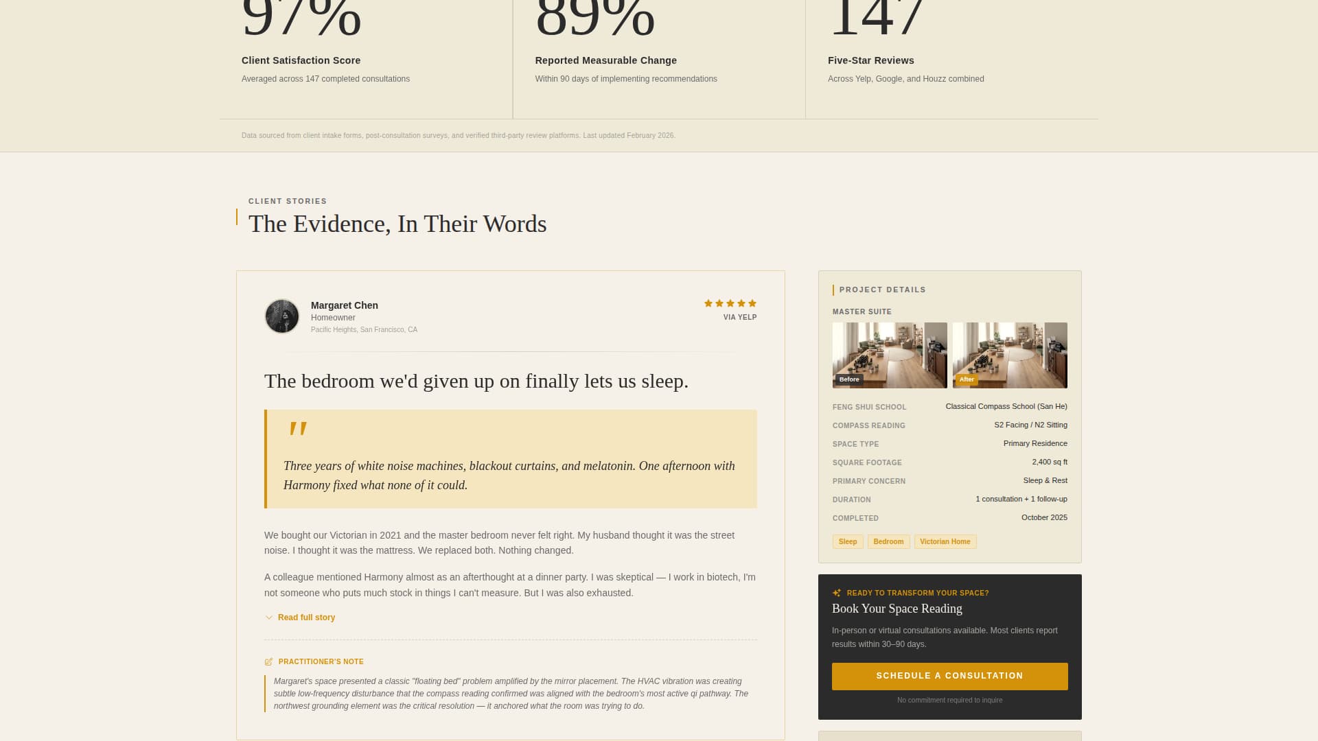 Harmony - Authoritative Fengshui Landing Page Template