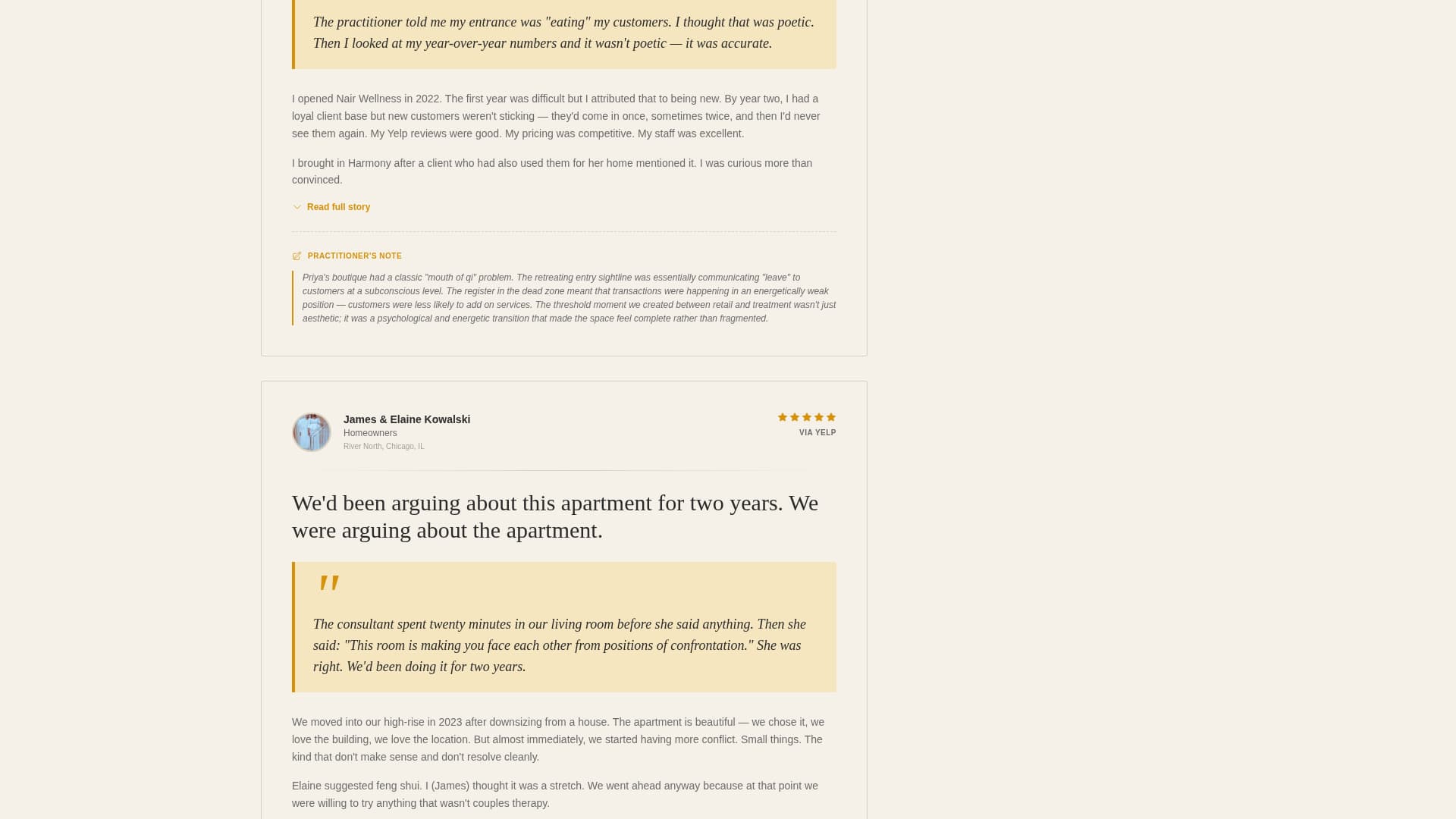 Harmony - Authoritative Fengshui Landing Page Template